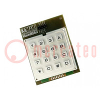 16-gombos matrica-klaviatúra modul 4x4; PIN: 2x5