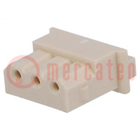 Plug; wire-board; female; Mini-SPOX; 2.5mm; PIN: 3; w/o contacts