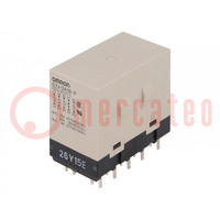 Relay: electromagnetic; 3PST-NO + SPST-NC; Ucoil: 24VDC; 25A; PCB