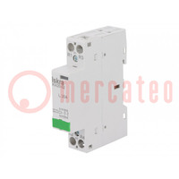 Contactor: 2-pole installation; 20A; 230VAC; NC x2