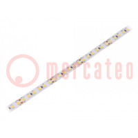 LED strips; warm wit; 2835; 12V; LED/m: 120; 10mm; witte PCB; IP20