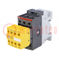Contactor: 3-pole; NO x3; Auxiliary contacts: NC x2,NO x2; 26A
