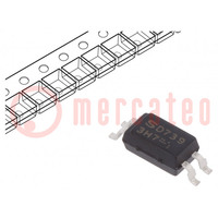 Optocoupler; SMD; Ch: 1; OUT: transistor; Uisol: 2,5kV; Uce: 80V