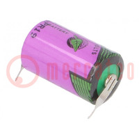 Batterie: Lithium (TLC); 3,6V; 1/2AA; 1200mAh; nicht aufladbar
