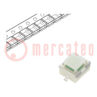 Mikroschalter TACT; SPST-NO; Pos: 2; 0,005A/12VDC; SMT; 2,45N; 5mm