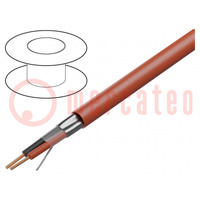 Wire: loudspeaker cable; 2x1.5mm2; Insulation: LSZH; Colour: red