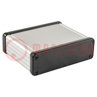 Enclosure: with panel; 1455; X: 80mm; Y: 103mm; Z: 31mm; aluminium