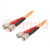 Fiber patch cord; OM1; FC/UPC,both sides; 2m; LSZH; orange