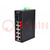 Switch Ethernet; non gestibile; Numero di porti: 10; 12÷48VDC