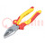 Pliers; insulated,universal; for bending, gripping and cutting