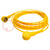Connection cable; ESD; yellow; 1MΩ; 3m