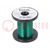 Silver plated copper wires; 0.15mm; 0.029kg; green; 100m
