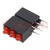 LED; inscatolato; rosso; 1,8mm; Nr diodi: 3; 20mA; 70°; 1÷5mcd