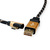 ROLINE GOLD USB 2.0 Kabel, USB A ST reversibel - USB C ST gewinkelt, 1,8 m