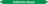 Mini-Rohrmarkierer - Enthärtetes Wasser, Grün, 1.2 x 15 cm, Polyesterfolie