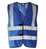 Korntex Hi-Vis Safety Vest With 4 Reflective Stripes Hannover KX140 XL Royal Blue