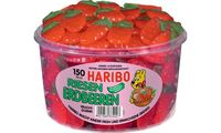 HARIBO Fruchtgummi RIESEN ERDBEEREN, 150er Runddose (9540012)