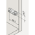 Skizze zu BLUM CLIP excenteres szerelőtalp egyenes, acél, csavaros rendszer, távolság 0 mm