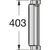 Skizze zu Beépíthető konyhai fellépő Step-Fix, lépcsőmagasság 380 mm, antracit