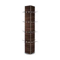 FlexiSlot-wieża ekspozycyjna „York Rotation” | imitacja ciemnego drewna