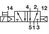 Schaltzeichen für SXE9574-Z80-60-23N ISO-Ventil