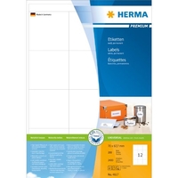 HERMA 4617 ÉTIQUETTES 70 X 67,7 PREMIUM A4 2400 ST BLANC