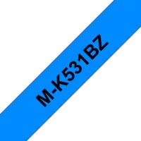 M-Schriftbandkassetten M-K531, schwarz auf blau