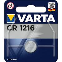 Varta Batterie Knopfzelle CR1216 3V 27mAh Lithium 1St.