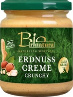 Erdnuss-Creme crunchy von Bio rinatura, 250g