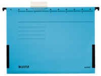 Hängetasche ALPHA®, seitlich mit Fröschen, Pendarec-Karton, blau