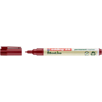 Edding 25 EcoLine marcador permanente Punta redonda Rojo