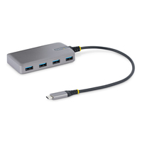 StarTech.com Hub USB-C a 4 porte - 5Gbps - Alimentazione via bus - Hub da USB C a 4x USB-A con ingresso di alimentazione ausiliaria opzionale - Hub Adattatore USB portatile per ...