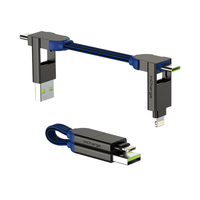 Rolling Square inCharge X Handykabel Blau USB A USB C