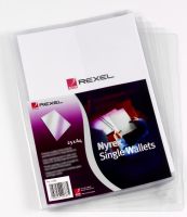 Rexel Nyrex™ Single Wallets A4 Clear (25)