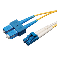 Tripp Lite N366-25M InfiniBand/fibre optic cable 2x LC 2x SC OFNR Blauw, Geel