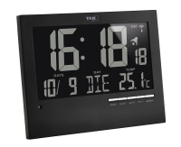 TFA-Dostmann 60.4508 wall/table clock Fali Digital clock Téglalap alakú Fekete