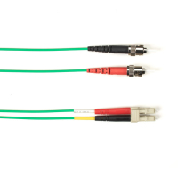 Black Box FOCMPSM-020M-STLC-GN száloptikás kábel 20 M 2x ST 2x LC OFNP OS2 Zöld
