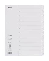 Biella 0469412.01 Tab-Register Numerischer Registerindex Karton Weiß