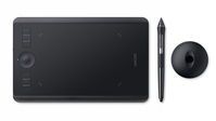 Wacom Intuos Pro (S) digitális rajztábla Fekete 5080 lpi 160 x 100 mm USB/Bluetooth