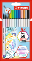 STABILO Pen 68 Brush rotulador Fuerte Multicolor 12 pieza(s)