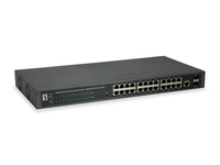 LevelOne GEP-2652 hálózati kapcsoló Vezérelt L2 Gigabit Ethernet (10/100/1000) Ethernet-áramellátás (PoE) támogatása Szürke