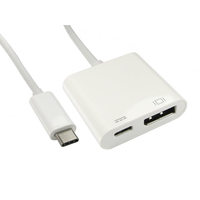 Cablenet 15cm USB 3.1c - DisplayPort Adaptor with PD Function (Power Delivery)