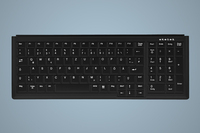 Active Key АК-7000 tastiera USB AZERTY Inglese UK Nero