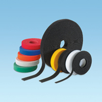 Panduit Hook & Loop Cable Tie, 15' roll, Black kabelbinder Nylon Zwart