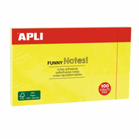 APLI 15002 zelfklevend notitiepapier Geel Zelfplakkend