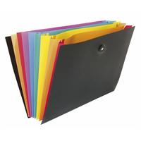 Viquel 110087 Envelope folder Polypropylène (PP) Noir, Bleu, Vert, Orange, Violet, Rouge, Jaune