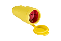 as-Schwabe 62413 socket-outlet Type E Yellow