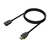 AISENS Cable HDMI V2.0 Prolongador Premium Alta Velocidad / Hec 4K@60Hz 18Gbps, A/M-A/H, Negro, 1.0M