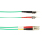 Black Box FOCMPM4-010M-STLC-GN InfiniBand/fibre optic cable 10 m 2x ST 2x LC OFNP OM4 Green
