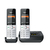 Gigaset COMFORT 500A duo Analóg/vezeték nélküli telefon Hívóazonosító Fekete, Ezüst